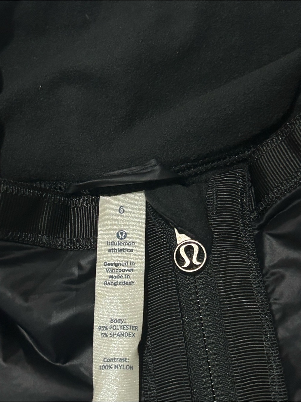 Lululemon Full Zip Jacket Black Long Sleeves Zipper Pockets - Picture 6 of 7
